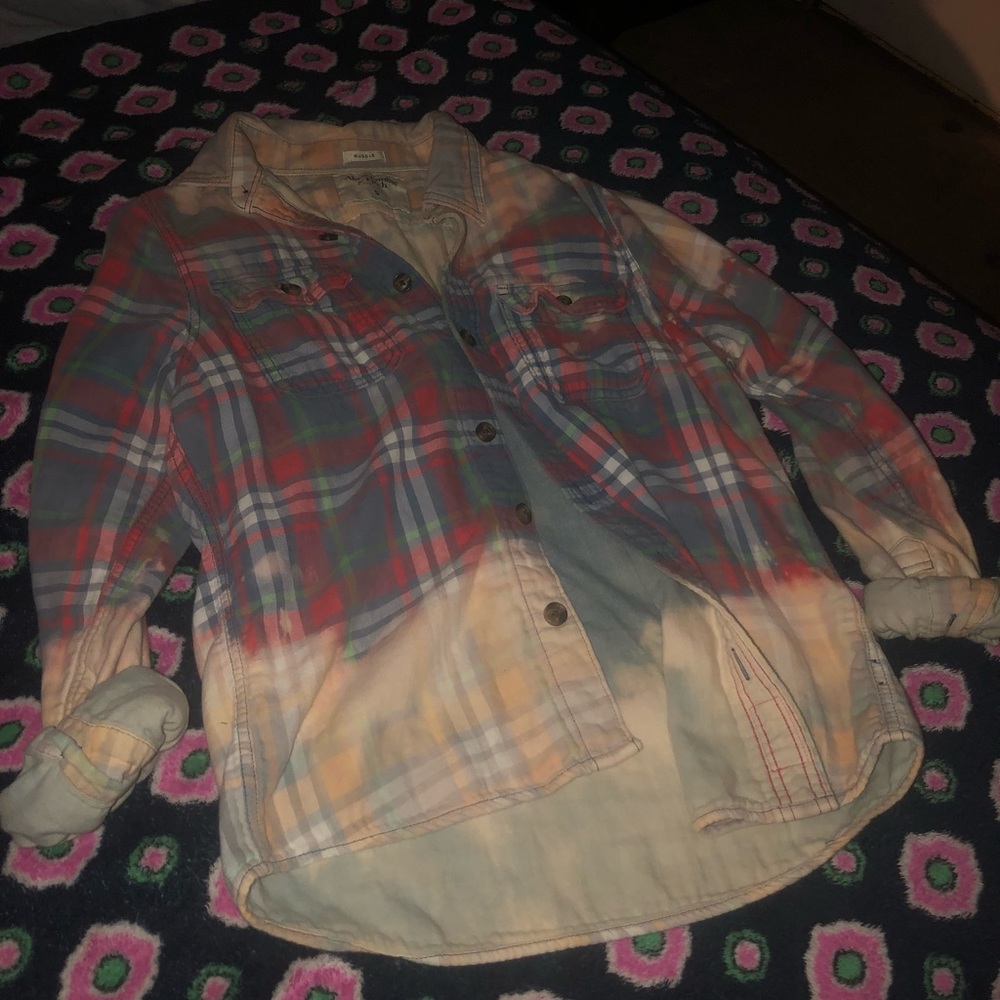 Abercombie and Hollister flannels lot of 2